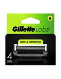 Cuchillas de Recambio Labs Pack 4 uds GILLETTE