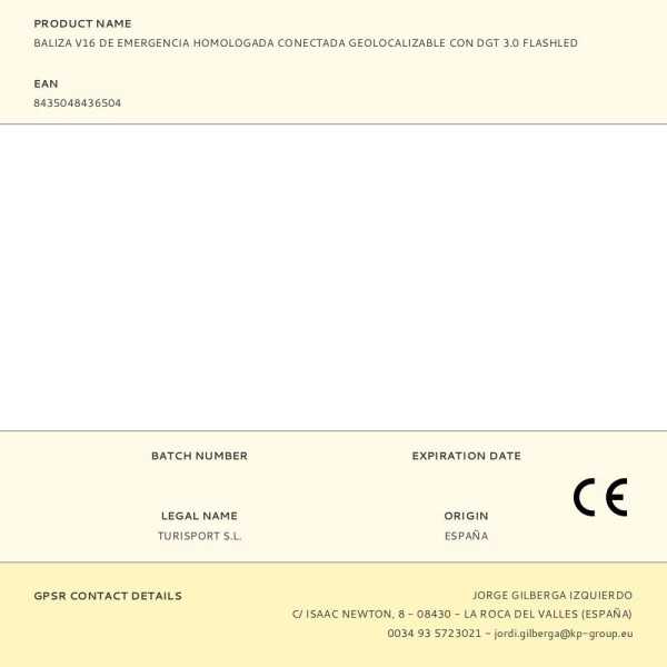 Baliza V16 de Emergencia Homologada Conectada Geolocalizable con Dgt 3.0 FLASHLED