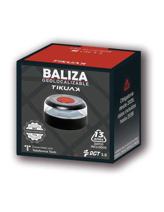 Baliza V16 de Emergencia Homologada Conectada Geolocalizable con Dgt 3.0 TIKUAK