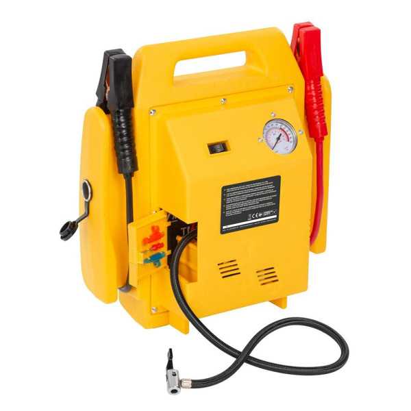 Arrancador Portátil 4 en 1, 12 V POWERPLUS