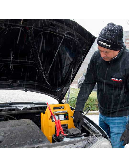 Arrancador Portátil 4 en 1, 12 V POWERPLUS