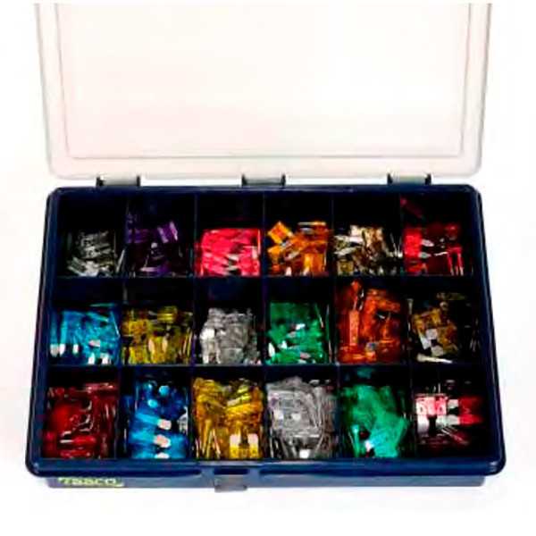Caja de Fusibles Automoción, 24 x 19 x 4,5 cm, 450 piezas BASICS