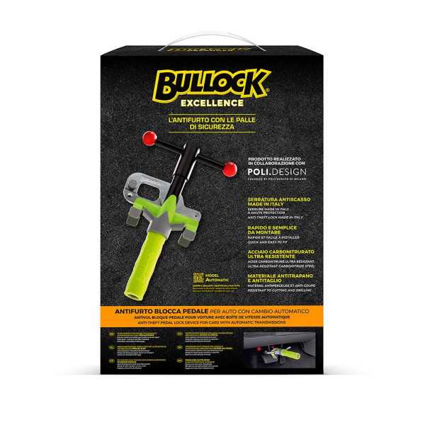Bloqueador de Pedal, Antirrobo, Modelo Excellence, para Coche con Cambio Automático BULLOCK