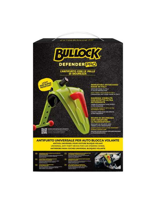 Bloqueador de Volante Universal, Antirrobo, Modelo Defender Pro BULLOCK
