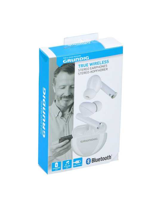 Auriculares Earbuds Bluetooth con Estuche Blanco GRUNDIG