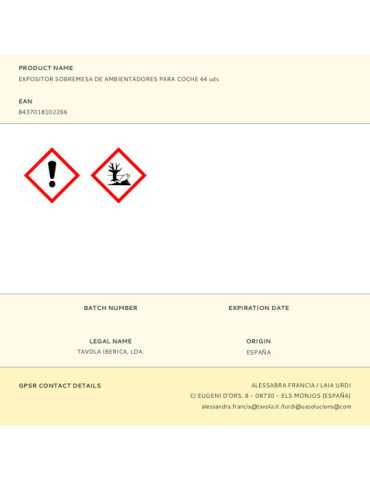 Expositor Sobremesa de Ambientadores para Coche 44 uds ARBRE MAGIQUE 2