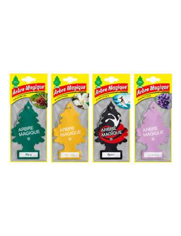 Ambientadores de Coche, Classic, Modelos Variados, 24 uds ARBRE MAGIQUE