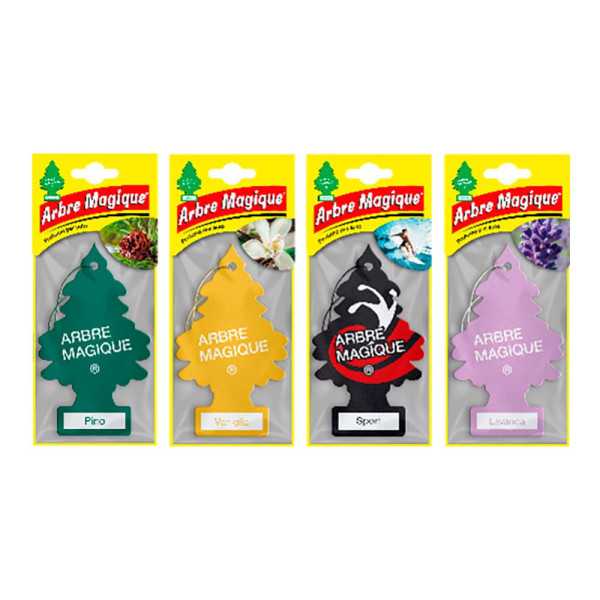 Ambientadores de Coche, Classic, Modelos Variados, 24 uds ARBRE MAGIQUE