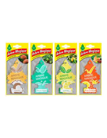 Ambientadores de Coche, Fruit, Modelos Variados, 24 uds ARBRE MAGIQUE