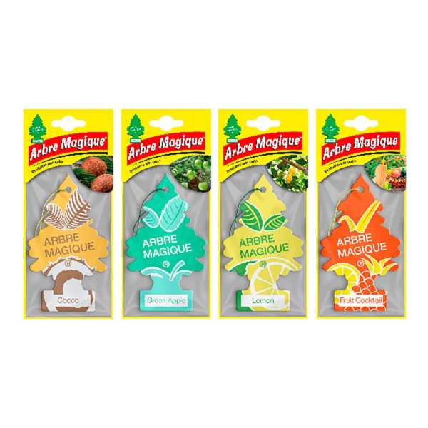 Ambientadores de Coche, Fruit, Modelos Variados, 24 uds ARBRE MAGIQUE