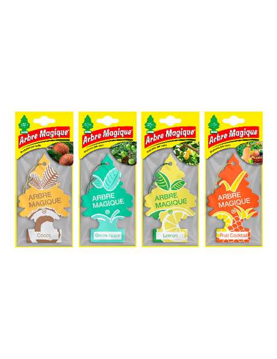 Ambientadores de Coche, Fruit, Modelos Variados, 24 uds ARBRE MAGIQUE