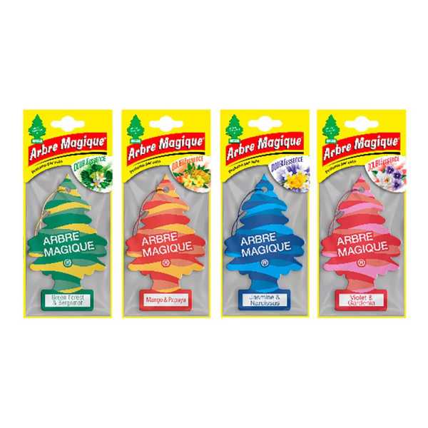 Ambientadores de Coche, Flores, Modelos Variados, 24 uds ARBRE MAGIQUE
