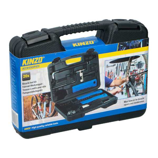 Kit para Reparación y Mantenimiento de Bicicletas, 20 Piezas KINZO NPT