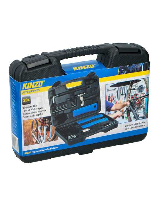 Kit para Reparación y Mantenimiento de Bicicletas, 20 Piezas KINZO NPT