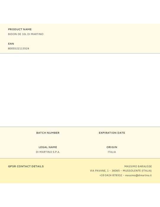 Lote de 2 Unidades Bidón de Plástico 10 l DIMARTINO