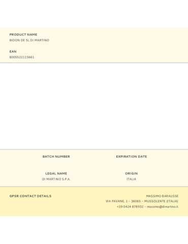 Lote de 2 Unidades Bidón de Plástico 5 l DIMARTINO 2