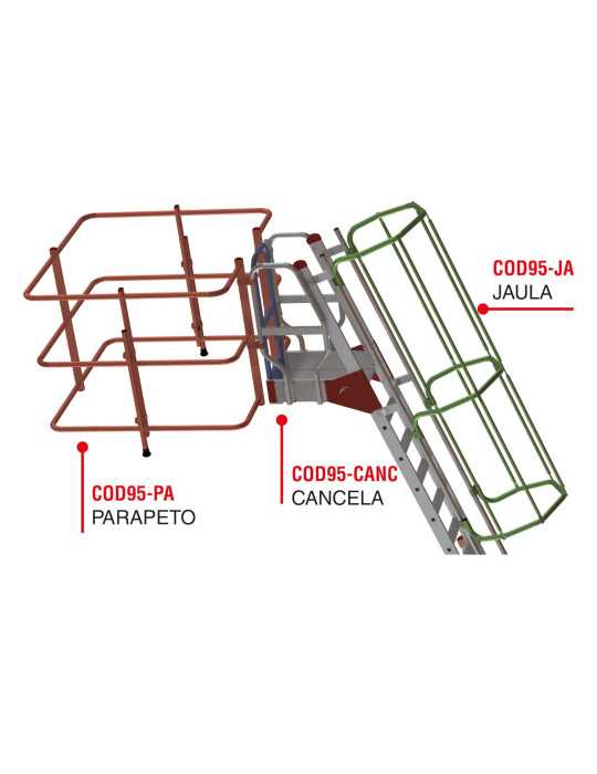 Escalera de acceso a camiones cisterna COD95-B FARAONE