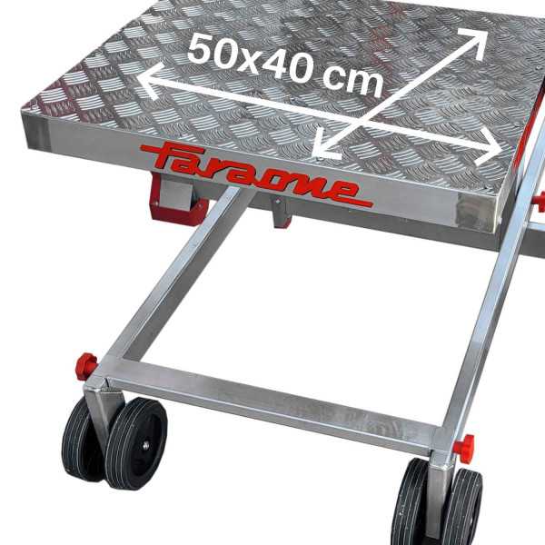 Escalera con plataforma y plano de carga eléctrico Altura máxima de carga 2,38 m PICK15 FARAONE