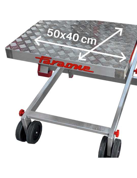 Escalera con plataforma y plano de carga eléctrico Altura máxima de carga 3,35 m PICK25 FARAONE