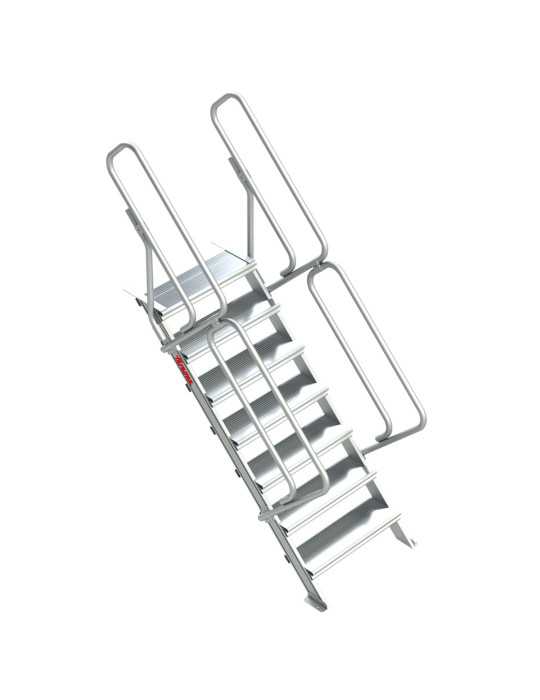Escalera para entreplantas y altillos Inclinación 45 Altura de desembarco 85 cm SG45-04 FARAONE
