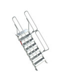 Escalera para entreplantas y altillos Inclinación 45 Altura de desembarco 1,48 m SG45-07 FARAONE