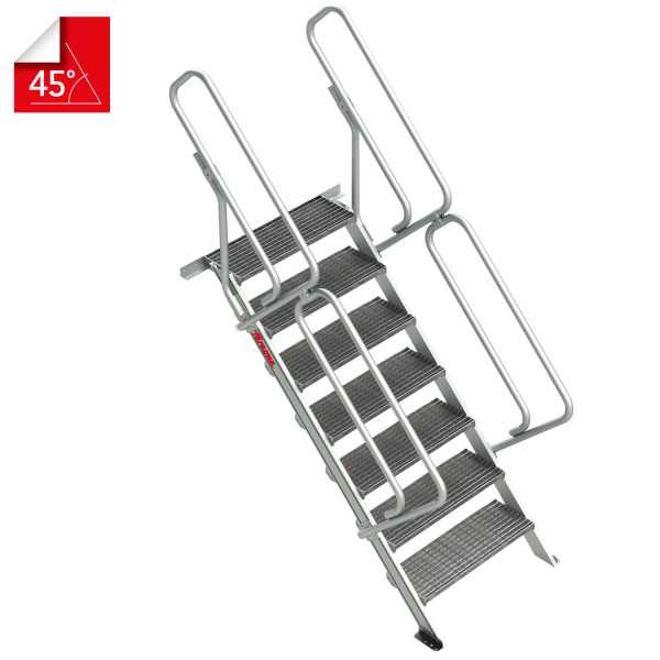 Escalera para entreplantas y altillos Tramex Inclinación 45 Altura de desembarco 64 cm SG-T-03 FARAONE