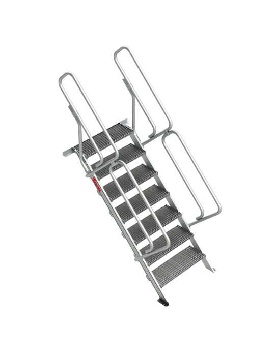 Escalera para entreplantas y altillos Tramex Inclinación 45 Altura de desembarco 1,06 m SG-T-05 FARAONE
