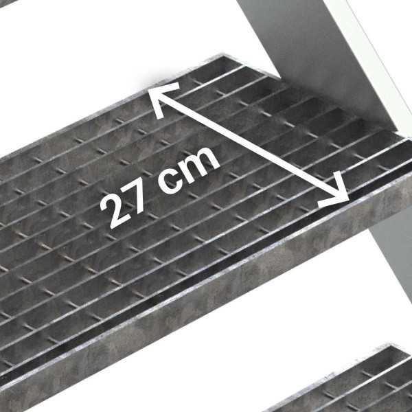 Escalera para entreplantas y altillos Tramex Inclinación 45 Altura de desembarco 1,06 m SG-T-05 FARAONE