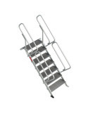 Escalera para entreplantas y altillos Tramex Inclinación 45 Altura de desembarco 2,54 m SG-T-12 FARAONE