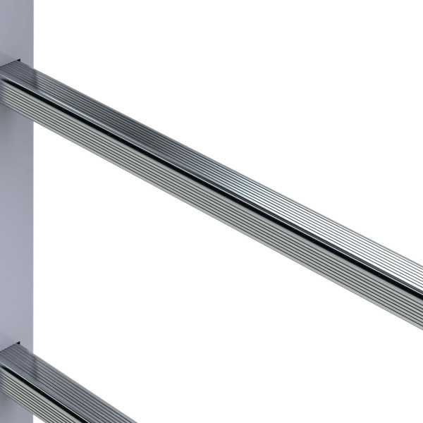 Escalera vertical de seguridad sin jaula de protección Altura variable según pared 1,52 a 1,80 m SVS0-180 FARAONE