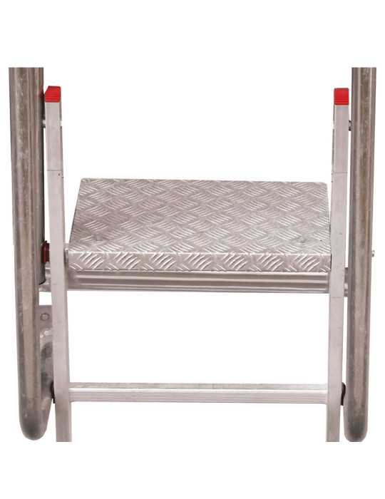 Escalera vertical de seguridad sin jaula de protección Altura variable según pared 1,80 a 2,08 m SVS0-208 FARAONE