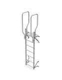 Escalera vertical de seguridad sin jaula de protección Altura variable según pared 2,08 a 2,36 m SVS0-236 FARAONE
