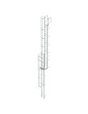 Escalera vertical de seguridad con jaula y descansillo Altura de pared entre 12.72 - 13.00 m SVS1-1300 FARAONE