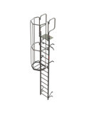 Escalera vertical de seguridad con jaula de protección Altura de pared entre 7.96 - 8.24 m SVS824 FARAONE