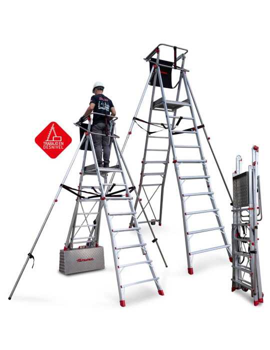 Escalera con amplia plataforma y 3 peldaños PLS3 FARAONE