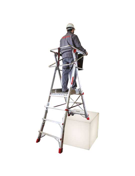 Escalera con amplia plataforma y 3 peldaños PLS3 FARAONE