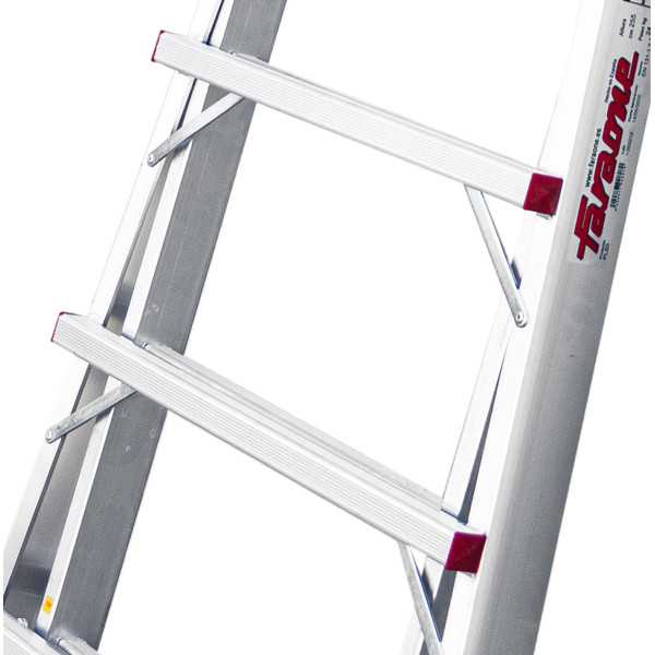 Escalera con amplia plataforma, , estabilizadores de serie y 6 peldaños. PLS6 FARAONE