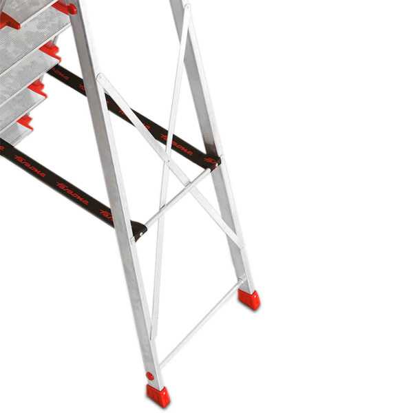 Escalera de tijera con peldaños cómodos Peldaños 6 EN946 FARAONE