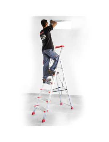 Escalera de tijera con peldaños cómodos Peldaños 7 EN947 FARAONE 2
