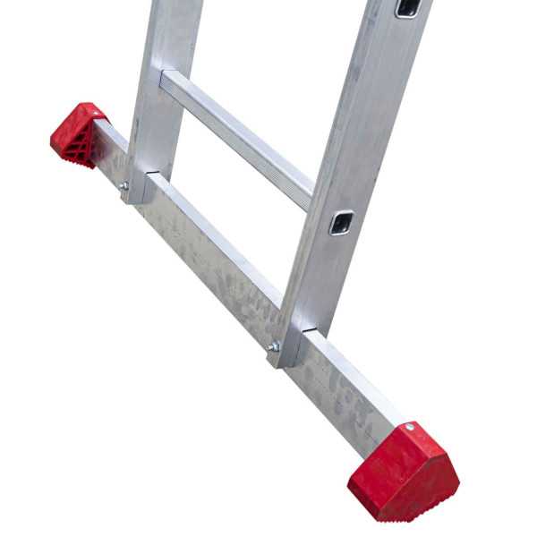 Escalera de apoyo con peldaños anchos Longitud de la escalera 251 cm EN1108 FARAONE