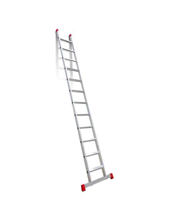 Escalera de apoyo con peldaños anchos Longitud de la escalera 419 cm EN1114 FARAONE