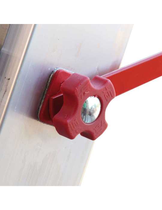Escalera multiuso de 3 tramos con peldaños cómodos Peldaños 7-8-8 EN1508 FARAONE