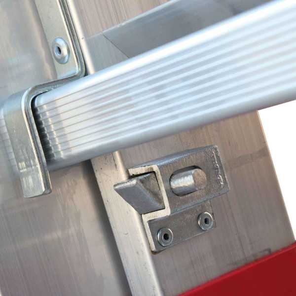Escalera multiuso de 3 tramos con peldaños cómodos Peldaños 9-10-10 EN1510 FARAONE