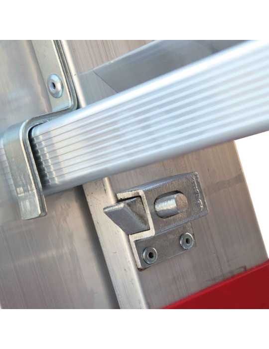 Escalera multiuso de 3 tramos con peldaños cómodos Peldaños 14-15-15 EN1515 FARAONE