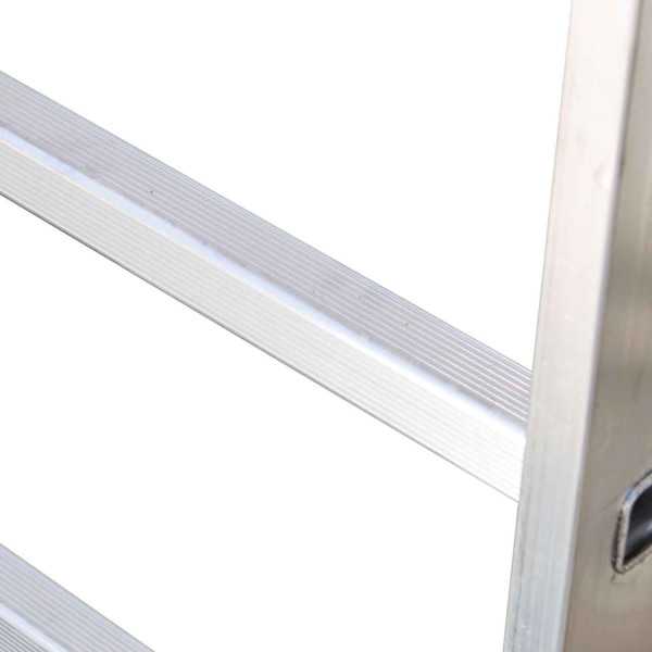 Escalera de aluminio extensible con cuerda Peldaños 17-17 EN217 FARAONE