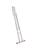 Escalera de aluminio extensible con cuerda Peldaños 19-19 EN219 FARAONE