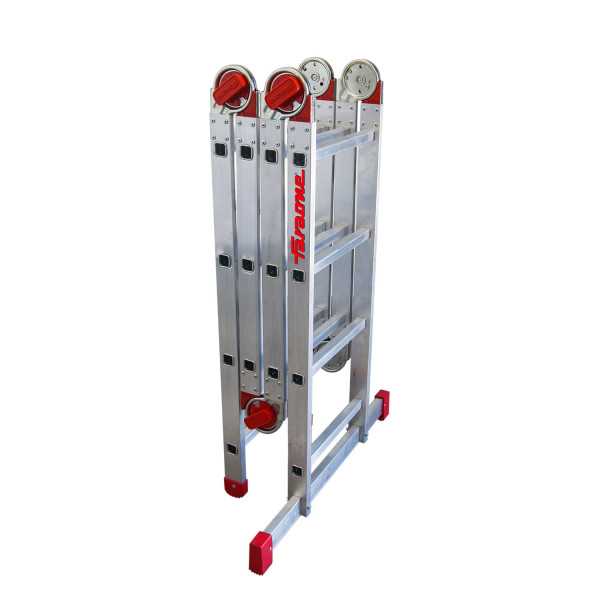Escalera articulada multiuso en aluminio Peldaños 14 EA614 FARAONE
