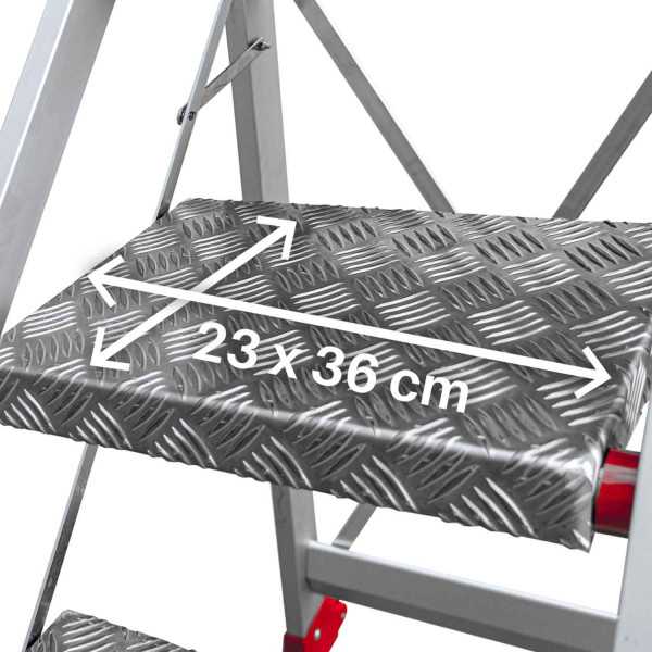 Taburete de alta seguridad en aluminio Peldaños 2 SGP2 FARAONE