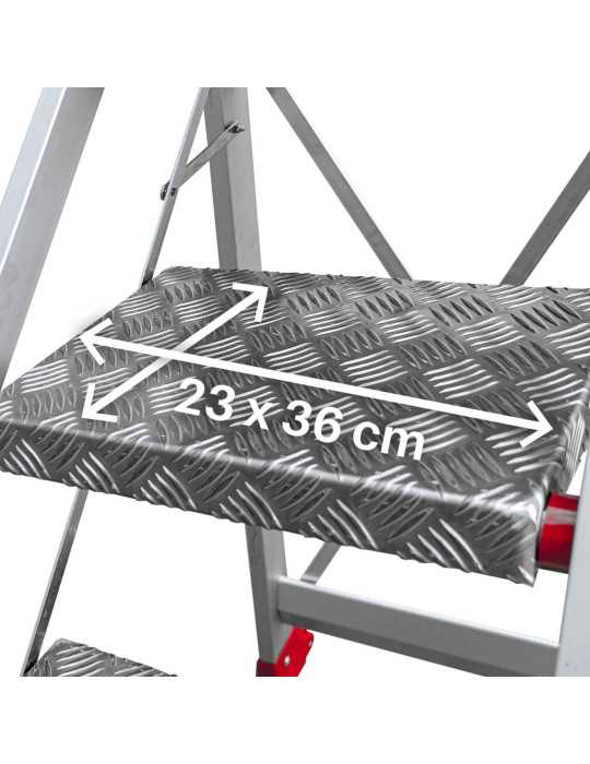Taburete de alta seguridad en aluminio Peldaños 3 SGP3 FARAONE