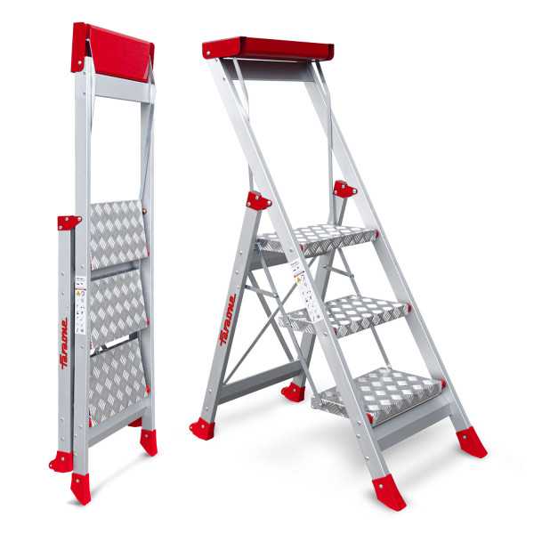 Taburete de alta seguridad en aluminio Peldaños 5 SGP5 FARAONE